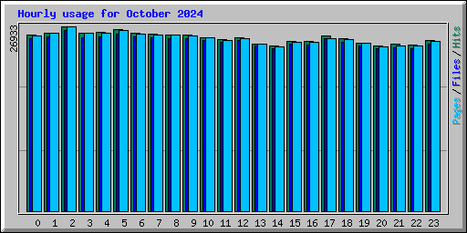 Hourly usage for October 2024